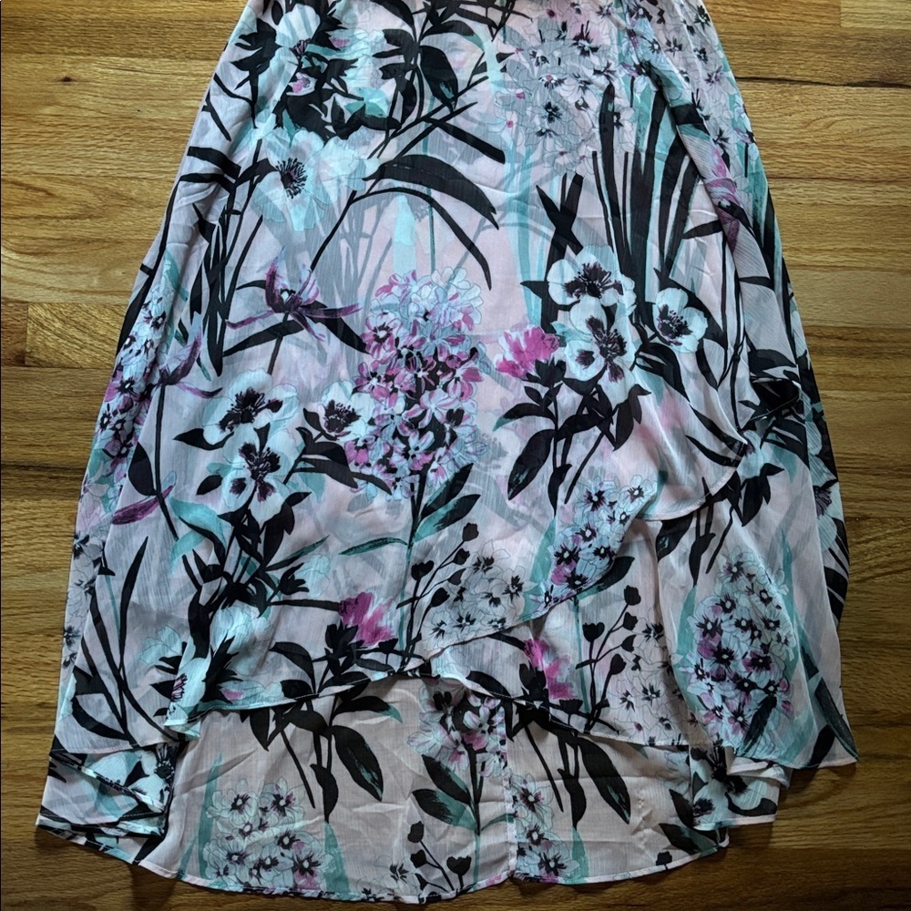 Tommy Hilfiger Women’s Floral Sleeveless Belted Midi Dress 28in Waist Sz 4 - Picture 3 of 6